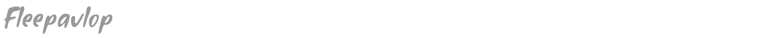 Fleepavlop font preview